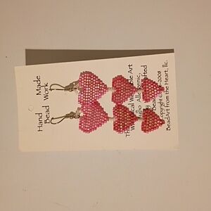 Whimsical Wearable Art Hypoallergenic Ethically Handcrafted Heart Earrings